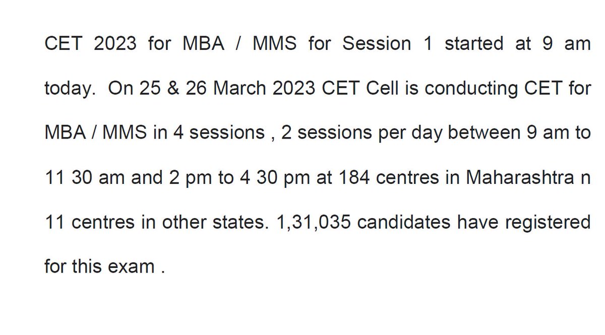 STATE CET CELL, MUMBAI tweet media