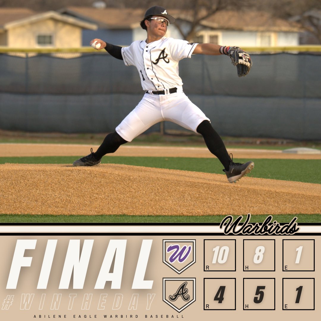 WarbirdBaseball's tweet photo. Eagles fall 10-4 to Wylie

#WTD | #EagleBaseball⚾️ https://t.co/6IGCiwPBne