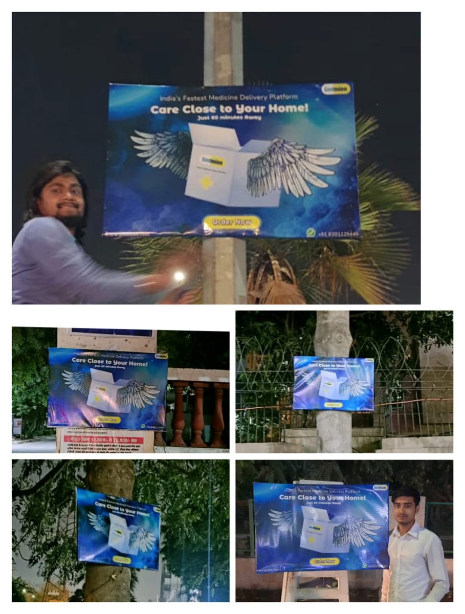 Samraat78008957's tweet photo. I am very happy to see this Epic picture..😊😊

We put up the new poster last night in the crowd area of Gurgaon where enough people can notice it and take advantage of the fantastic service.
#investor #Funding #angelinvestor https://t.co/Vj5vZ1IRVL
