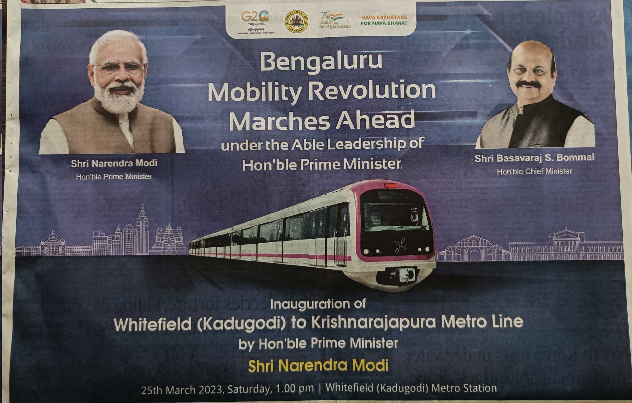 Narendra Modi on Twitter: "I will be in Karnataka tomorrow, 25th March. The Sri Madhusudan Sai Institute of Medical Sciences and Research will be inaugurated in Chikkaballapur. After that, will be in