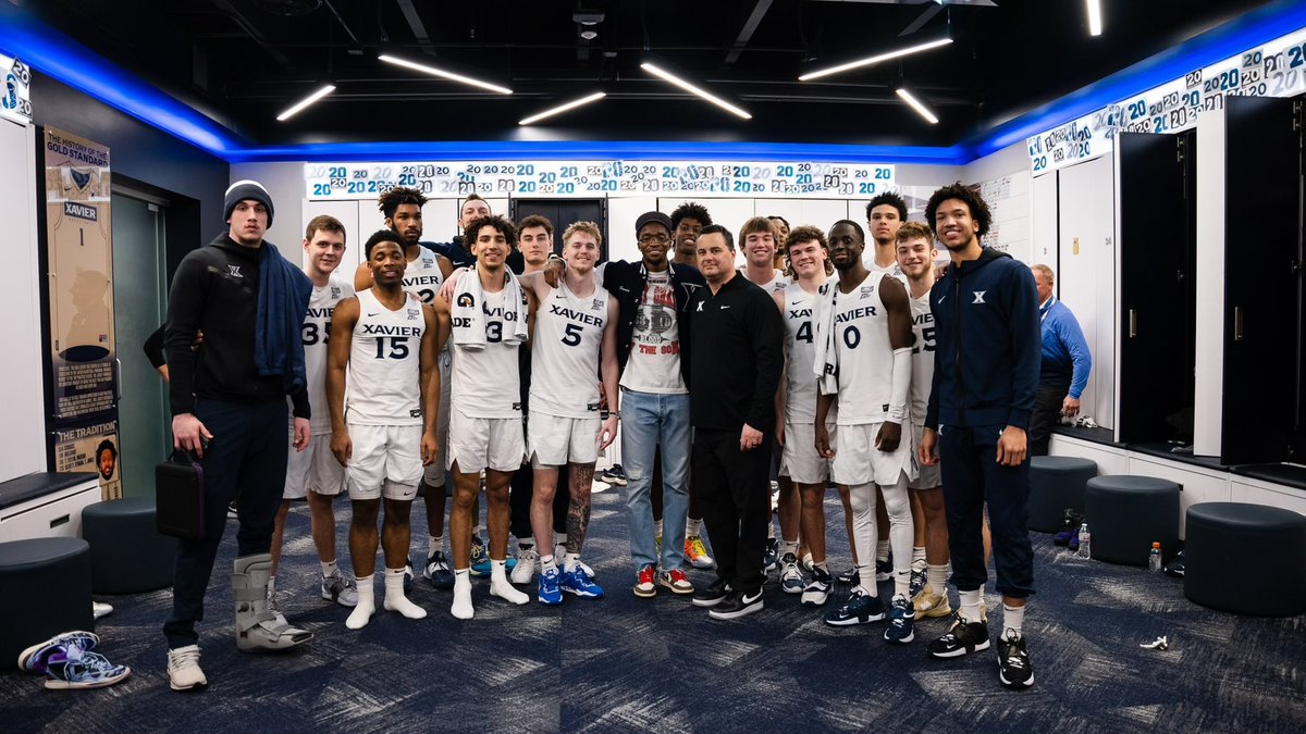 XuBarstool's tweet photo. Yes, tonight hurts but this team was special. From NIT to the Sweet 16 the following year is rare to see. Love our seniors and this was only year one with the new staff 💙💙 https://t.co/v43YDhgvOB