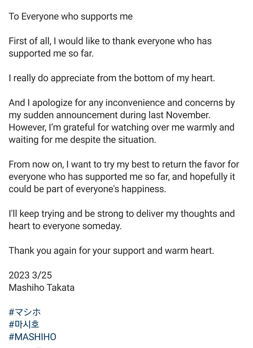 MashihoVT's tweet photo. Thank you Mashiho 🍀 It's your birthday today but we're the ones who're receiving gift. 

Words can't describe how happy we are now 💜

WELCOME BACK MASHIHO
#おかえり真史帆
#HappinessForMASHIHO https://t.co/g47gGsi69W