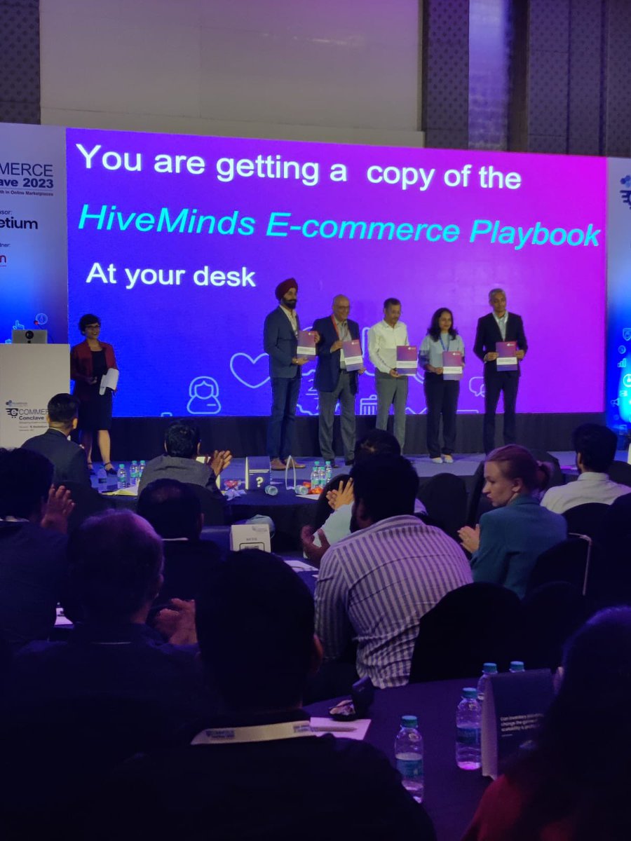 jyothirmayee's tweet photo. We launched our playbook to a more than full house at 4:30pm!
Do follow us on @_hiveminds to get excerpts of the event and playbook.
#EcomHive https://t.co/gVqEbVMlZ9