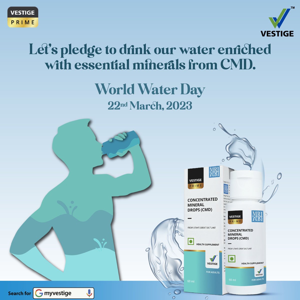 CMD is a Minral Water , This 💦Water from Utha Lake ,would Water day
#wishyouwellth #minraldrops #CMD #vestige  
Jal hai to jivan hai