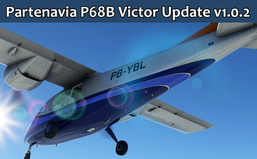 nemethdesigns's tweet photo. The Partenavia P68B Victor has been updated to version 1.0.2. It addresses the propeller control functionality, adds changes to the weight and balance and gives minor tweaks to the flight characteristics. https://t.co/LH3ngnoo1R