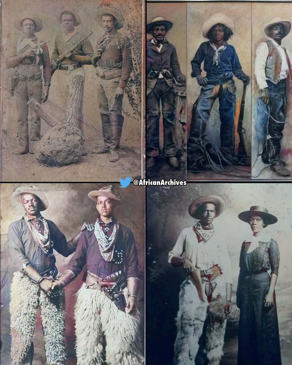 One in every four cowboys was believed to be a Black man released from slavery despite the stories told in popular books and movies although the most famous cowboys of the old west were white. THREAD