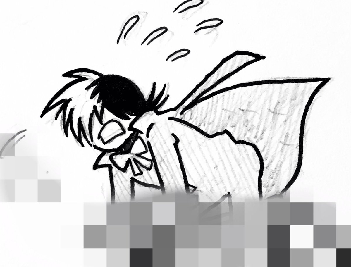 漫画原稿の進捗。wip

ベタで塗るので消えてしまう。
さようなら、幻のプリケツ🍑

BJ先生、服が全部黒いから、黒で塗り潰すと輪郭が全部見えなくなってしまうのだ。
※ネタバレ防止モザイク 