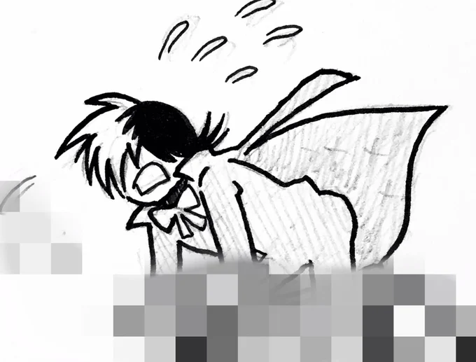 漫画原稿の進捗。wip

ベタで塗るので消えてしまう。
さようなら、幻のプリケツ🍑

BJ先生、服が全部黒いから、黒で塗り潰すと輪郭が全部見えなくなってしまうのだ。
※ネタバレ防止モザイク 