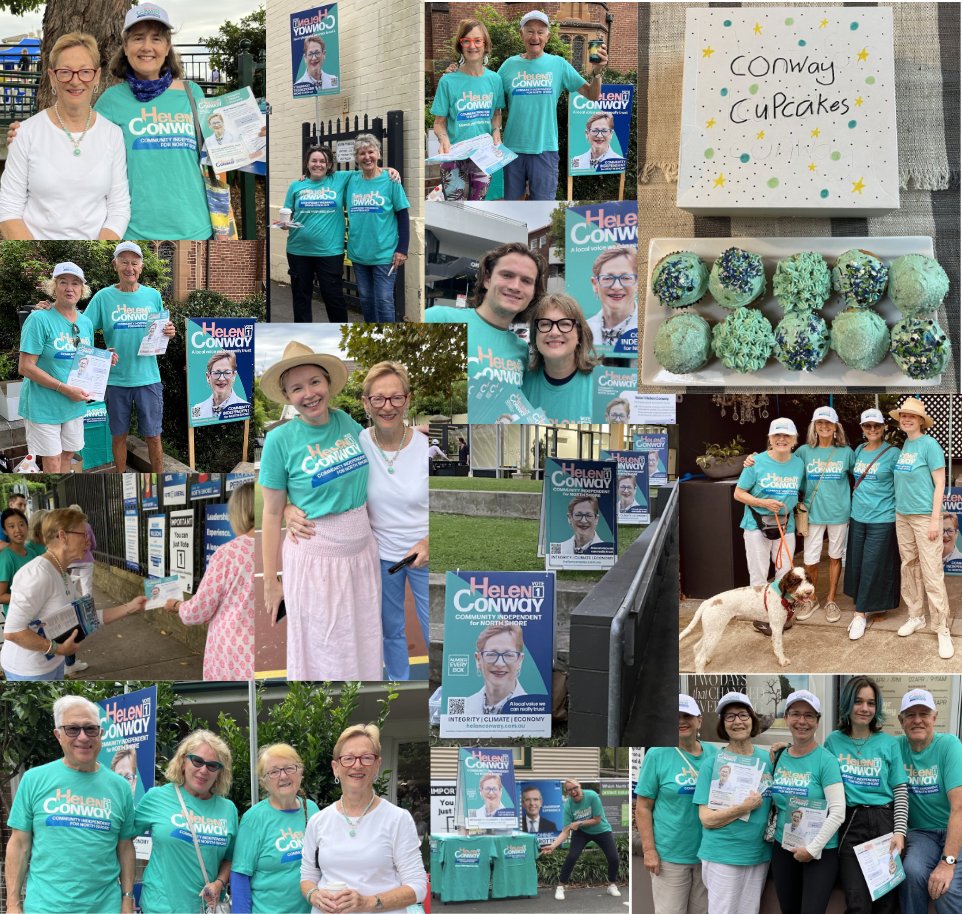 Amazing day across our North Shore community.

Thanks again to all our volunteers (the Helenteers) and supporters.

North Shore is ready for politics to be done differently.

Vote 1 Helen Conway - and number every box

#NorthShoreVotes #nswpol #nswvotes #auspol