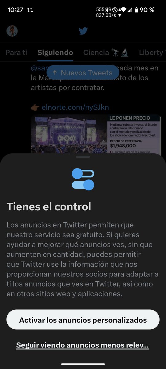 juancabarron's tweet image. Ya van a dejar de mamar con que los anuncios o solo sale en alpha?
#TwitterAlpha