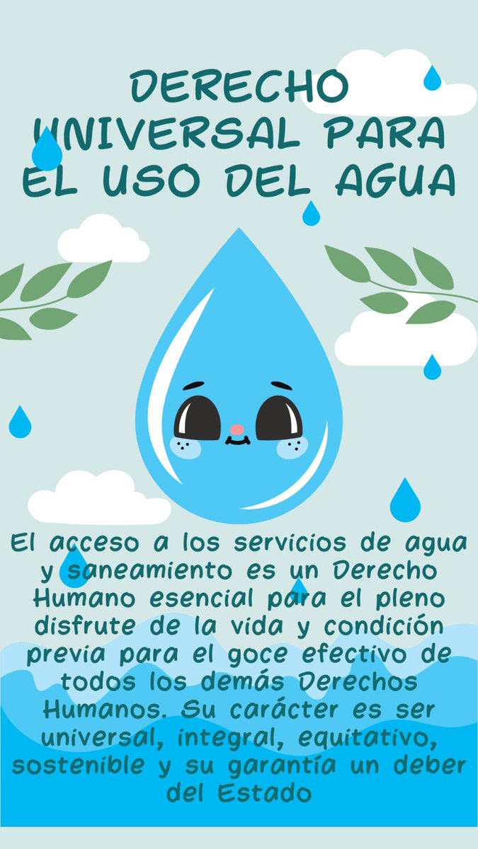 FriendsWater's tweet photo. Hoy les comparto 
Sobre el dercho universal para el uso del agua🌊
🌿Como sabemos el agua es vida porque sin agua no podriamos hidratarnos, en pocas palbras es una nesecidad para todos los seres✨️ https://t.co/pvie6OwZ1p