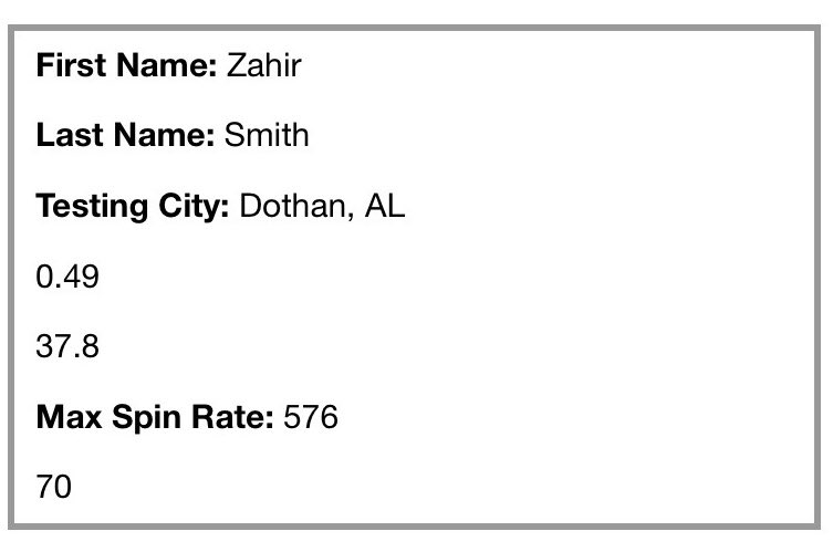 ZahirSmith01's tweet photo. Stats from the wilson qbx camp. Just looking to improve from here💯@niketaq @DutchtownFB1 @_Coach_O @CoachWesley22 https://t.co/zumyla0P51