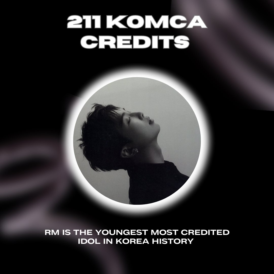 KNJsSource's tweet photo. #RM now has 211 KOMCA’s credits, after the addition of 'Face-off' from Jimin’s solo debut album.

He is the youngest most credited idol in Korea history. 

CONGRATULATIONS RM
#RM211KOMCA https://t.co/gulFHTnQQL
