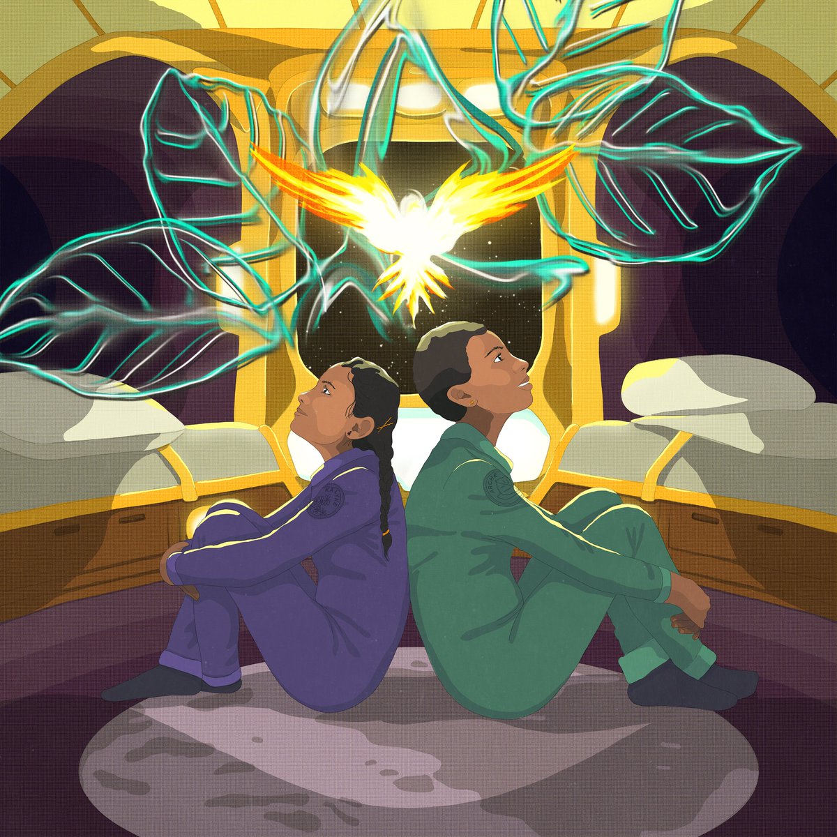 Story illustration for 'Calculating Apple Pie' written by Melissa Keil. The second story of the five-story series The Callistan Cycle, part of the Future You project.

More information on my website: cassandrecollins.com/2023/03/15/cal…

#makinglearingfun #illustration #graphicdesign
