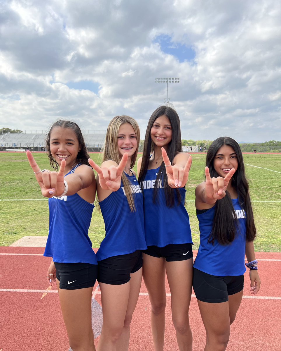 jayla_blake's tweet photo. I am so proud to say we have qualified for not one but two relays!! We will be competing at the Cylde Littlefield Texas Relays on Friday the 31st!! https://t.co/XL7jqaj5e5