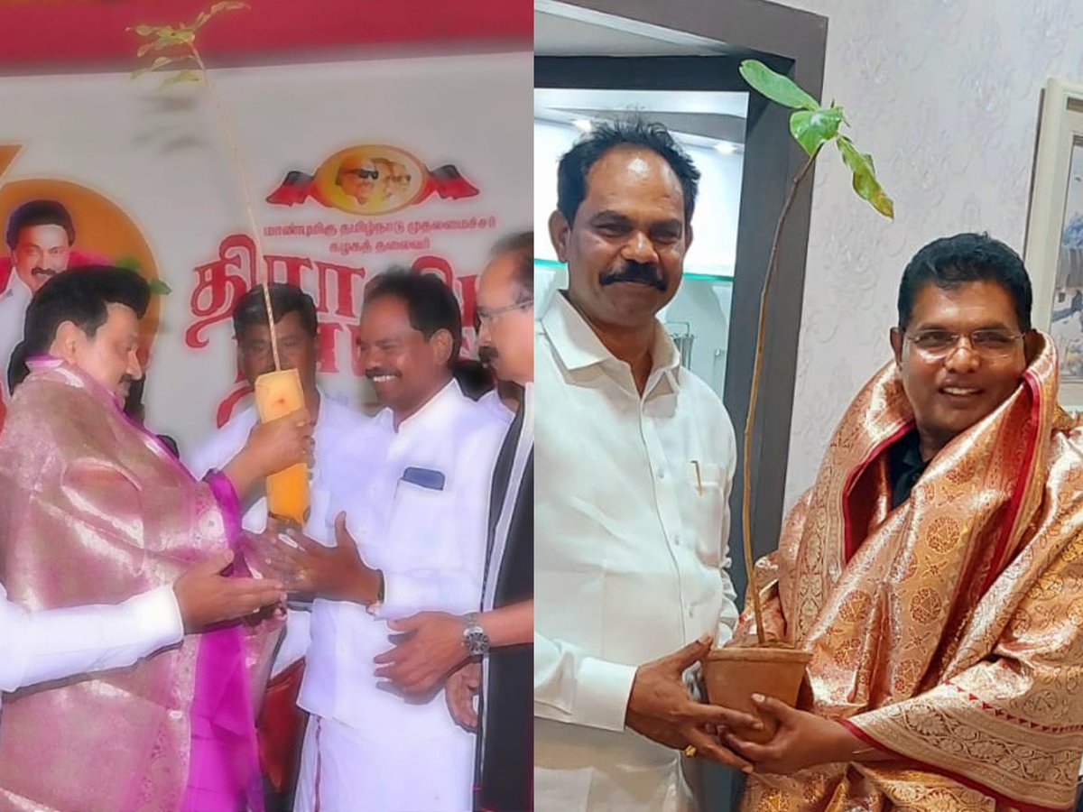 DavidKPillai's tweet photo. The Chief Minister of Tamil Nadu, M.K. Stalin celebrated his 70th birthday and he presented tree saplings to all. Mr. Mallai Sathya presented the tree sapling to Dr. David K Pillai to be planted at Kings International Medical Academy’s campus.
#drdavidkpillai https://t.co/6OlI4fWhKk