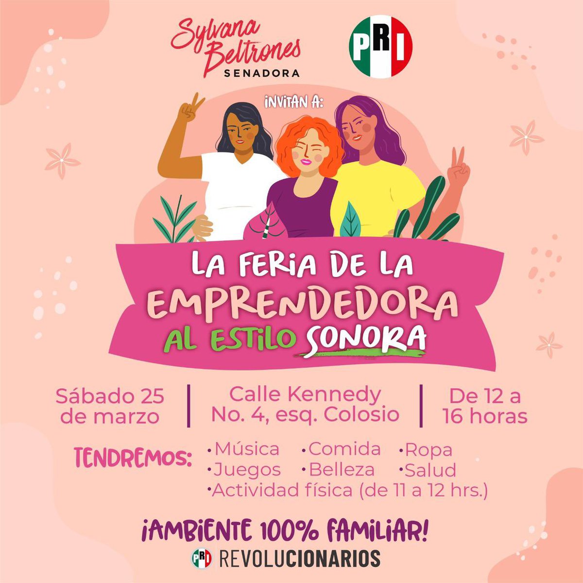 kioscomayor's tweet photo. La Feria de la Emprendedora al #EstiloSonora organizada por el @CDEPRISonora este sábado 25 de marzo. #Hayquir / @LinaBuenoLopez @Amalia_Escobar @solangelochoa @DiazBrownKiki @sylbeltrones @PaolaGarateV @Samvalor @feroropeza20 @cotamix @fjespriella @ABN58 https://t.co/gsAiigFwWz