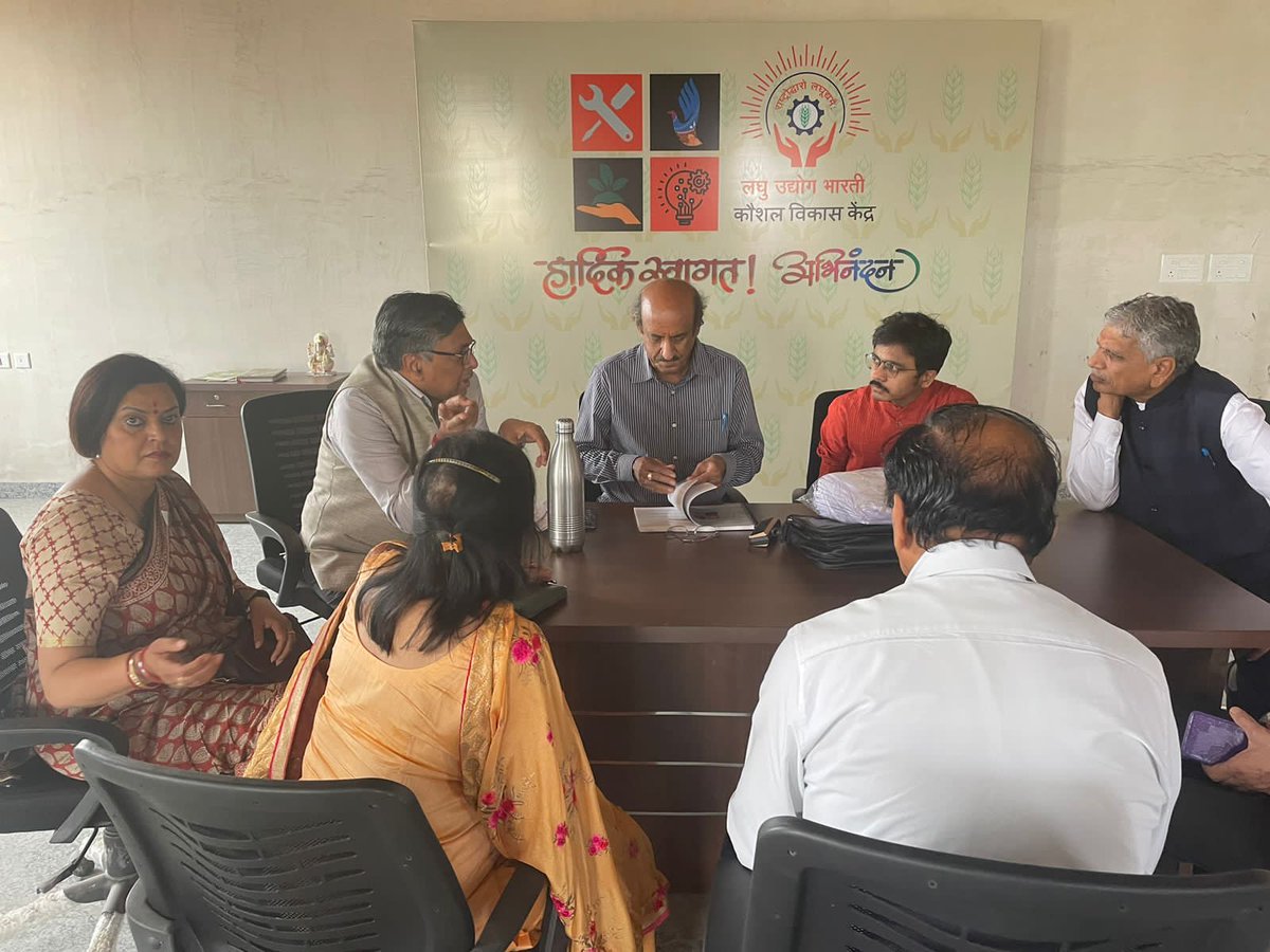 lubindia's tweet photo. #Skill_Development_CENTER at Sitapura Jaipur visited  by Shri @GSOjhaBJP ji, Shri Tara Chand Goyal ji, Shri Anju Bajaj ji, Shri O. P. Gupta ji &amp; Shri Ganesh ji from NSDC. https://t.co/vrfxMb7s18