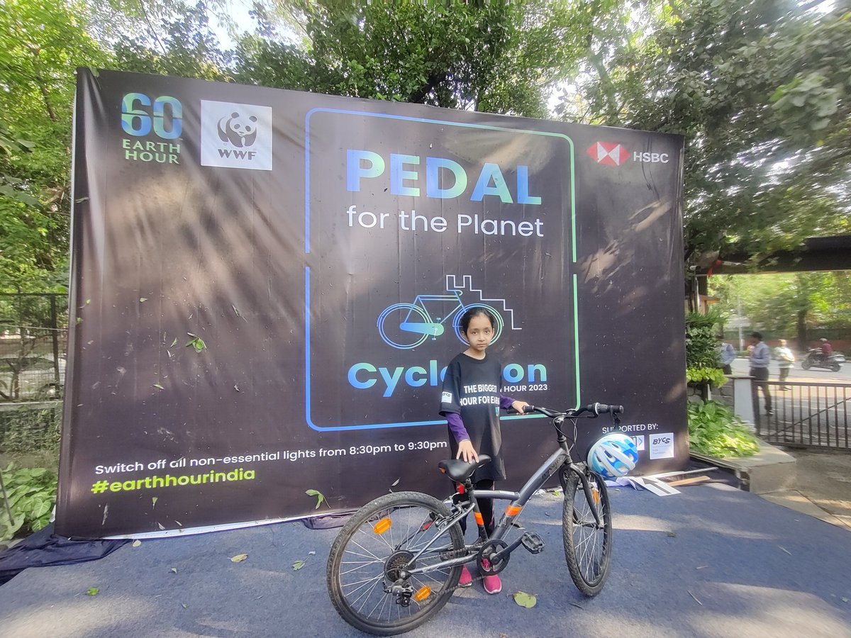 DPRdelhi's tweet photo. Generation next is all ready! It feels so good to see that our young kids understand the need of the right lifestyle for the better future ๐.
#pedalfortheplanet
#BiggestHourForEarth
#EarthHour
#EarthHourIndia
#wwfindia
#MyHourForEarth
#BYCSIndia #cycletocommute https://t.co/tZzFW0q4WI