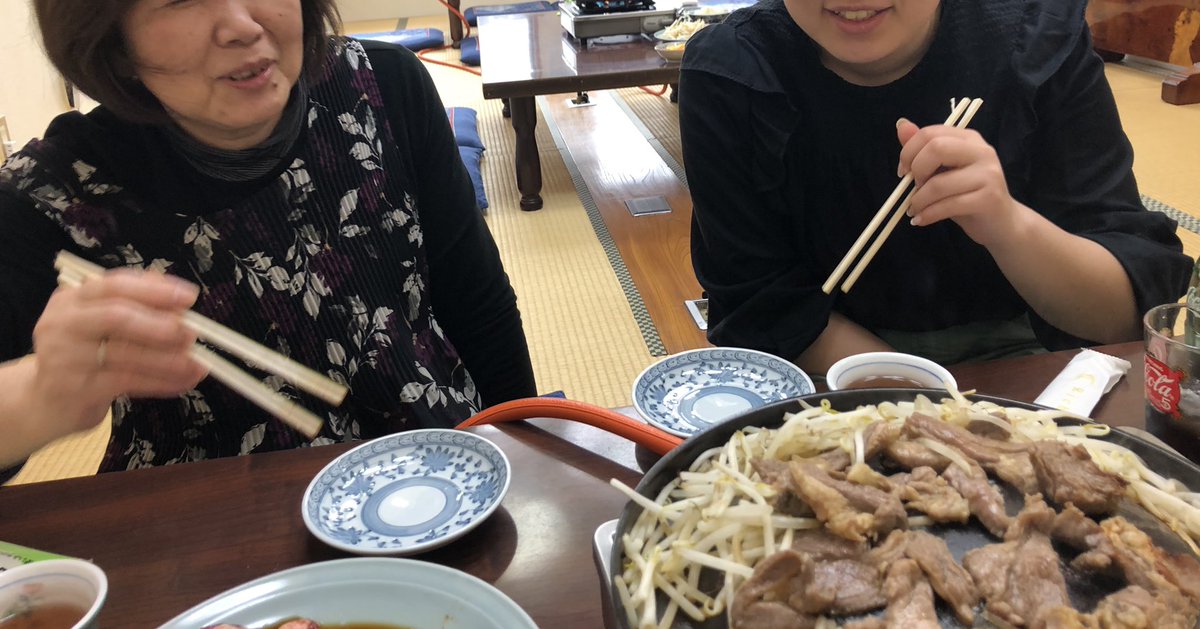 Ambition0615's tweet photo. 柏崎って美味しいものいっぱい
娘に大好きなものたくさん食べさせて太らせてしまったらしい😨😨
大学3年目も頑張れ！

#ジンギスカン澤田屋
#澤田屋
#岡野町
#Teaensemble
#Earycafe
#小清水 https://t.co/GcF4VqixDH