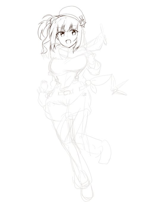 勝手に星月さんデザイン会 のラフ 