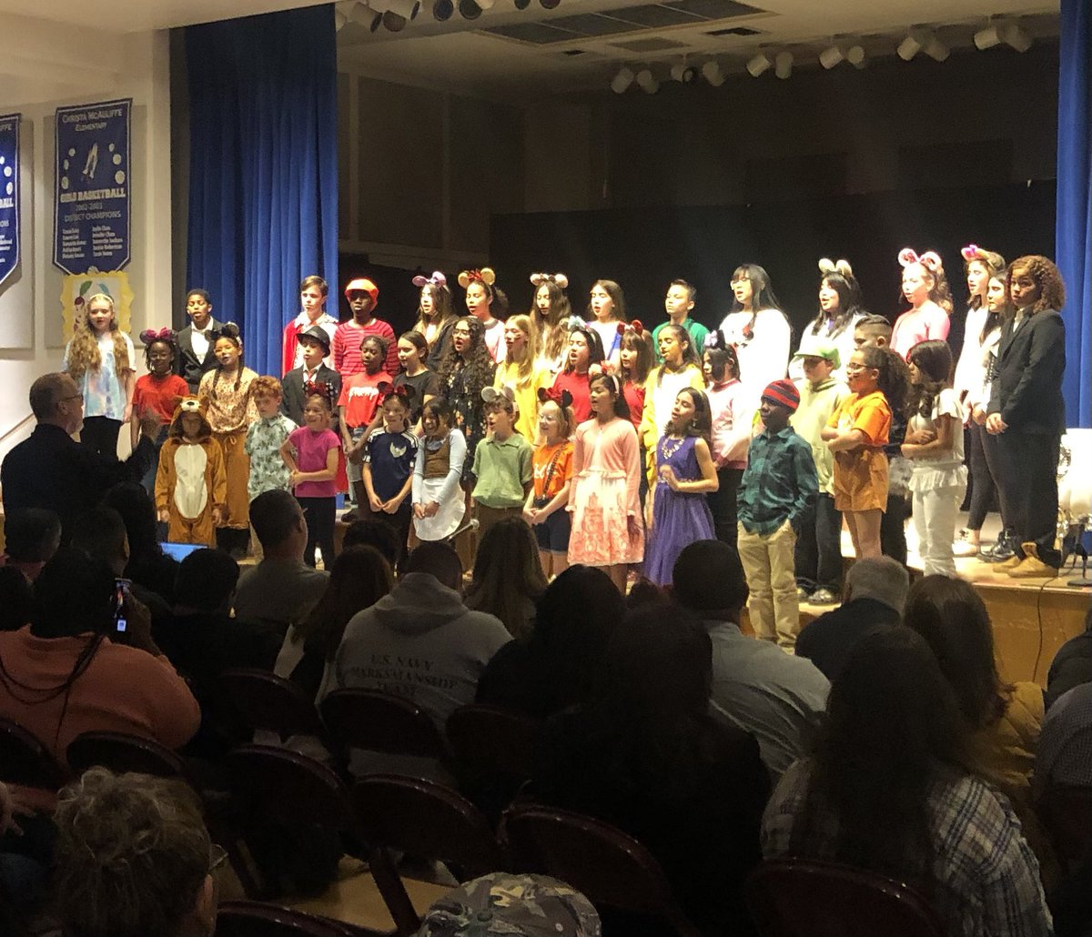 MPbvusd's tweet photo. We put the “A” in S.T.E.A.M.!!!  Tonight McAuliffe students put on their annual drama production and it was pure magic! #WeArePBV #mcauliffeexplorers #disneydazzle https://t.co/De0qWmJga3