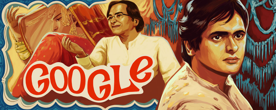 Today marks the 75th birthday of Indian acting legend Farooq Shaikh .

To mark his 70th birthday, Google had put out this Doodle by artist @NimitMalavia. It is made in the 70s Bollywood poster style, and shows Shaikh's transition from movies to TV.

#FarooqShaikh #thread (1/4)