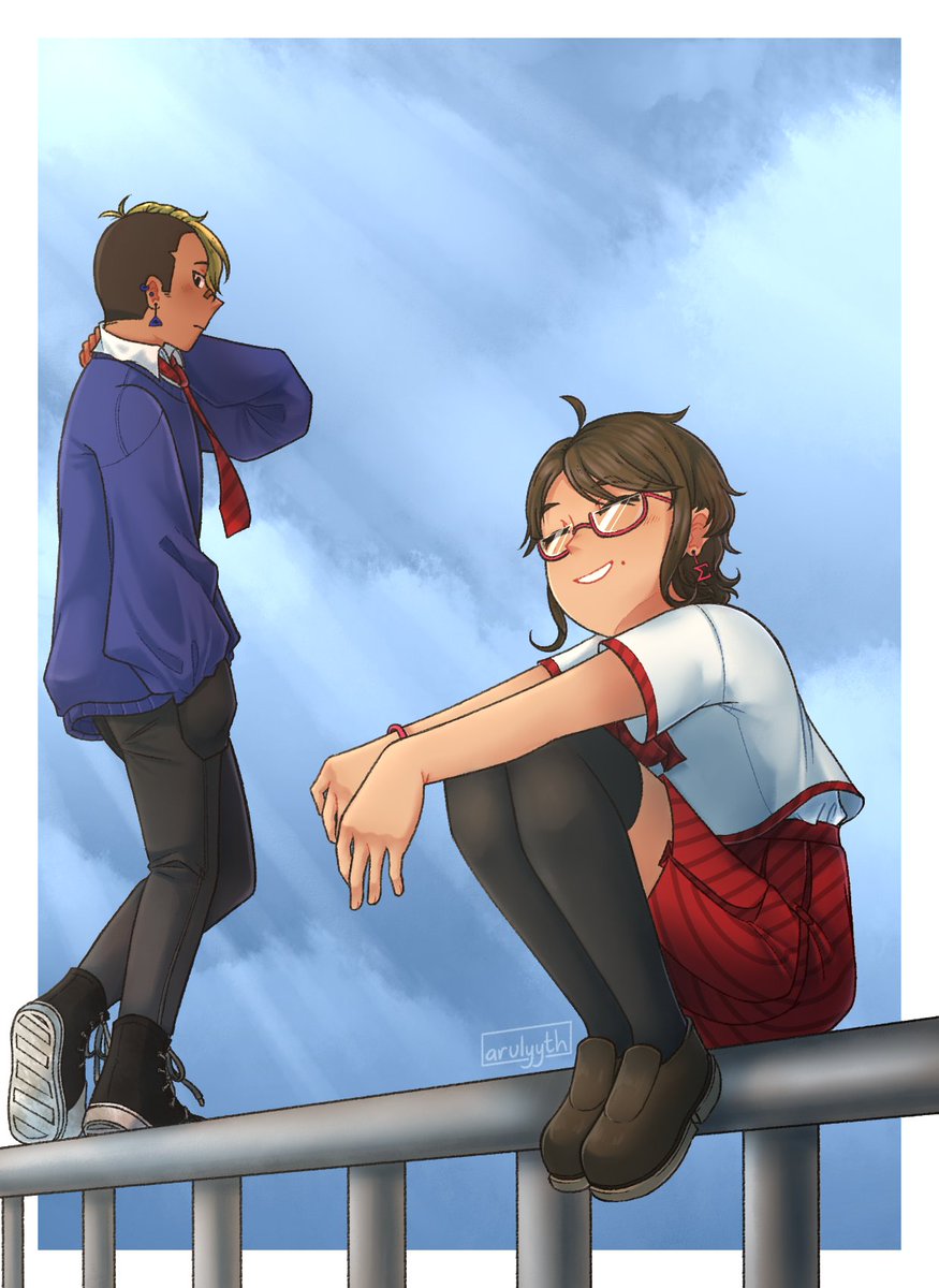 arulyyth's tweet image. [oc] ❤️💙 #artph