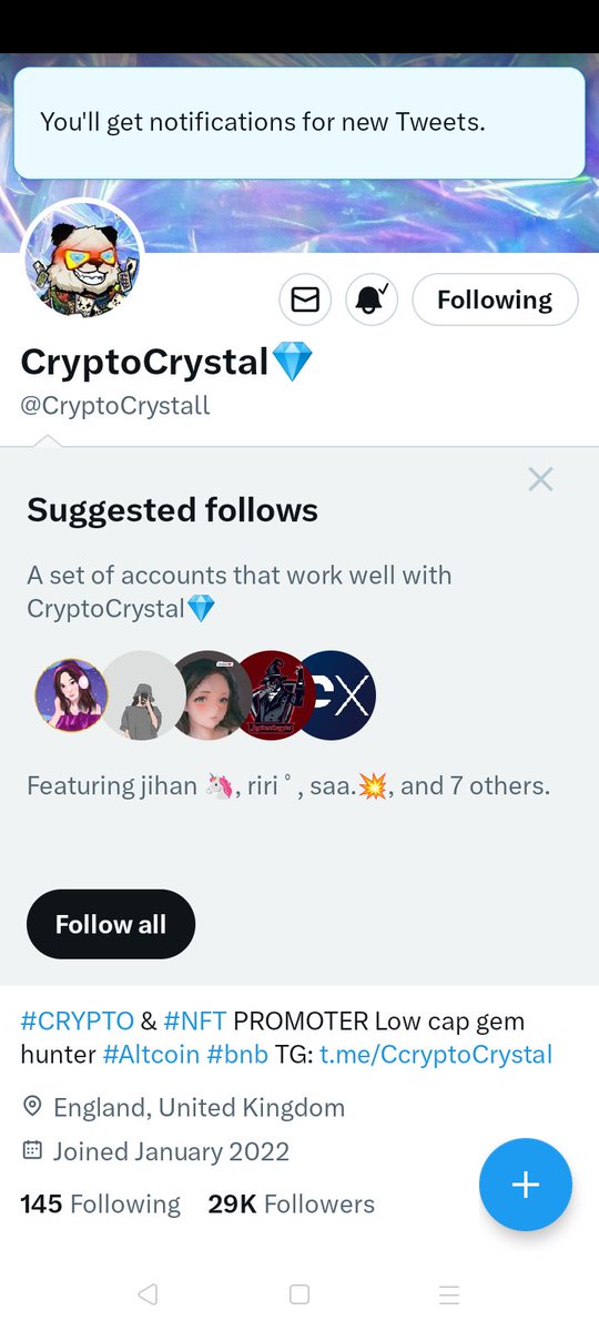 jaeann26's tweet photo. @A100888 @cryptoxfire @CryptoIXU @CryptoAETH @CryptoCrystall Done ✅ https://t.co/SCqbdtbxOl