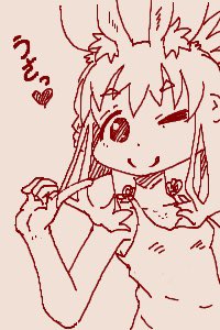 「ちかごろのらくがき2晩酌うさぎ 」|うちうのイラスト