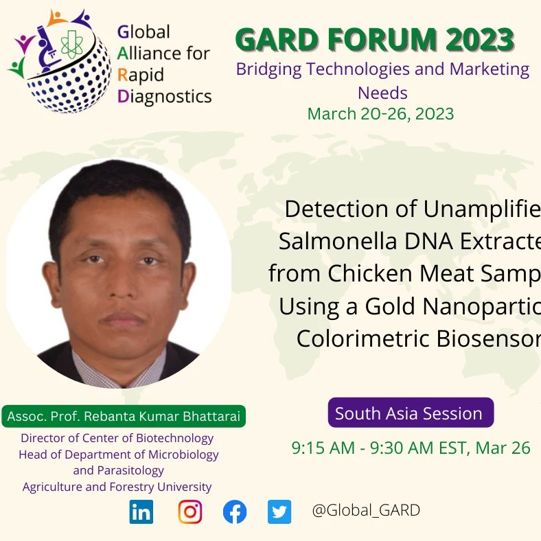 global_gard's tweet photo. 🗺️🌍🌏🔬Be a part of a movement to transform healthcare through rapid diagnostics. Register for GARD and help us build a better future for everyone. Join South Asia Session of GARD Forum 2023.
Free Registration at https://t.co/wGKV3197Dg
@rebanta_dr @dr_dilrukshi @RUofSL https://t.co/AWz1x89tDN