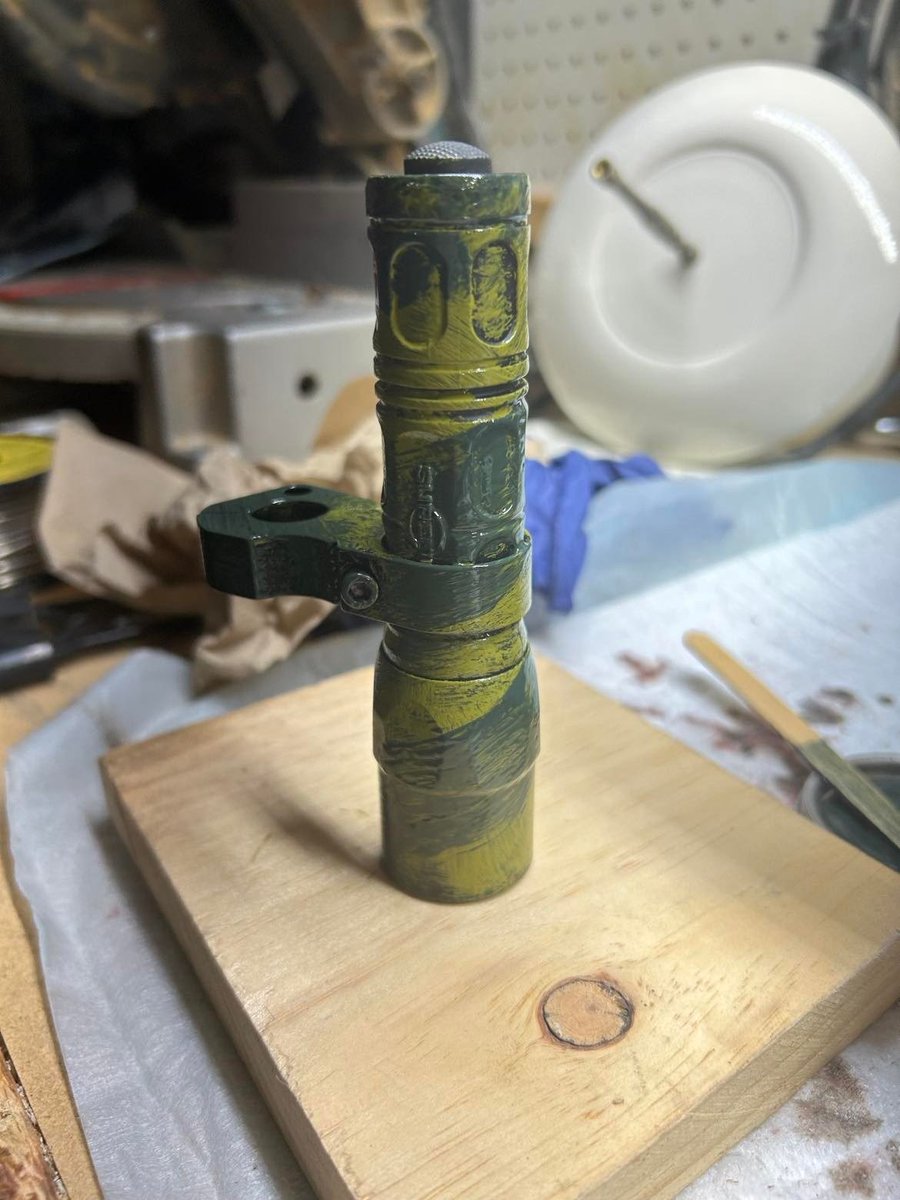 _DefendFreeWill's tweet image. Rhodesian baby shit WASR.... Because why not. If you do this make sure and remove the cleaning rod first. Dont want paint flaking off in your barrel. #Rhodesia #WASR #akm #rifle #gun