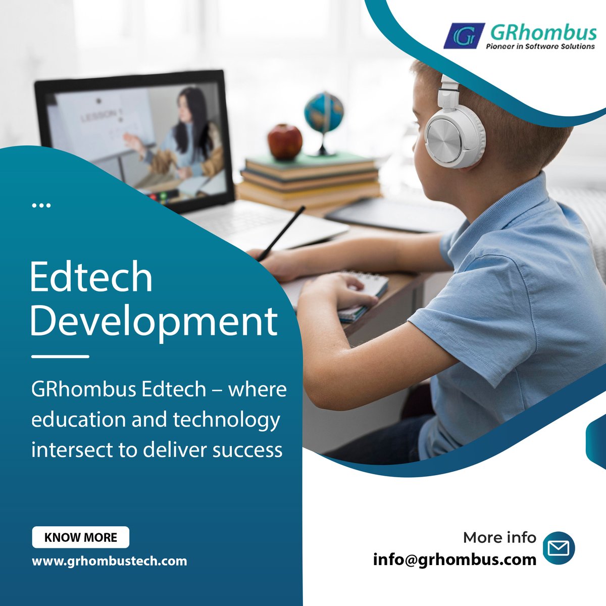 grhombustech's tweet photo. #EdTech is the next new thing in the education industry. It is a combination of software and hardware that help students to learn at their own pace.

🌎 https://t.co/JVoB1faLCH

#GRhombus #grhombustech #grhombustechnologies #edtech #edtechdevelopment #elearningdevelopment https://t.co/CkbDDRtm5G
