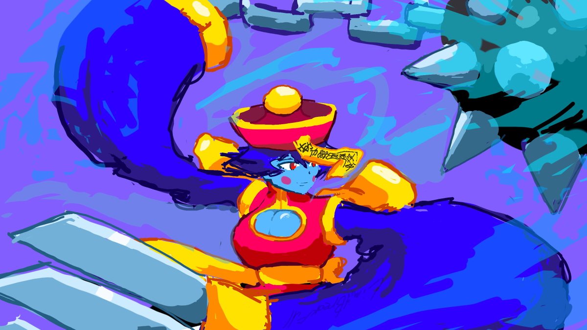limitbreakfull's tweet photo. More Hisen-ko. Idk. (Working on oc stuff atm) Painted in #colorslive #NintendoSwitch #Darkstalkers #Hisen-ko https://t.co/TMrNewUA0J