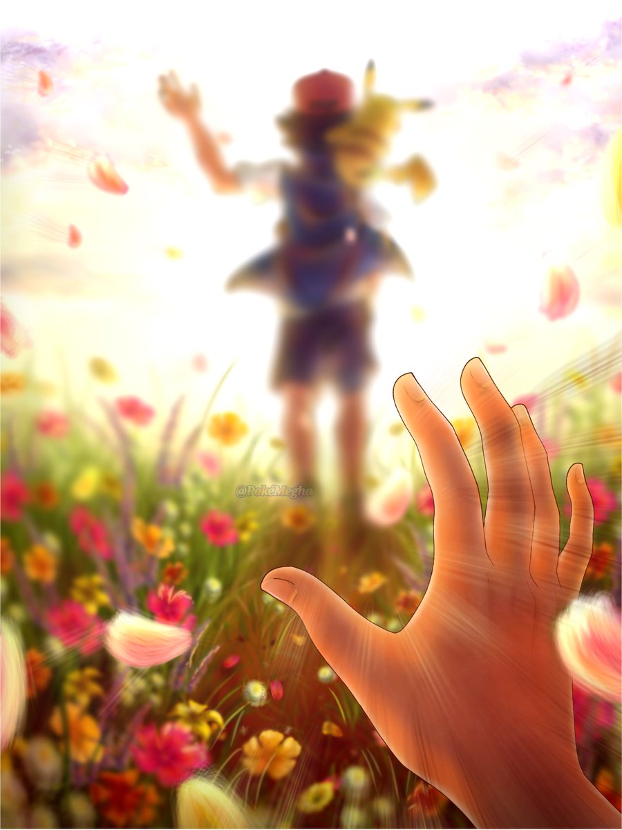 PokeMegha's tweet photo. ✨A small Tribute to convey my feelings~ ✨The world truly feels empty without you Ash...✨
🍂Until we meet again ~
✨Seeya~✨

#Anipoke #Pokemon #Myart
 #AshKetchum #Pikachu #ThankYouAshAndPikachu https://t.co/NgFLo80Tfh