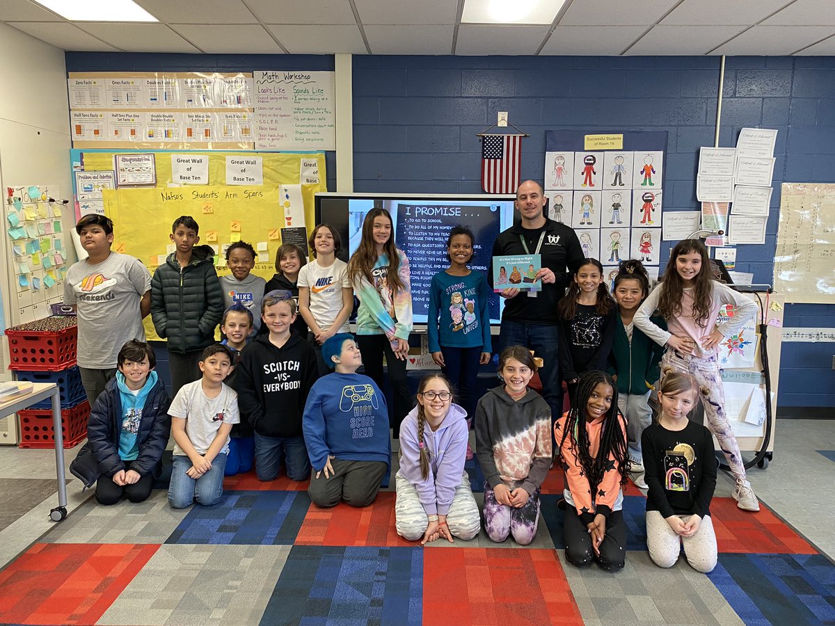 Thank you <a href="/Long_WBStronger/">Scott Long</a> for coming and reading to our student.  Your book choice was perfect-It’s Not Wrong or Right. It’s Just Different, by Kathy Jones. #onlybb #MarchisReadingMonth