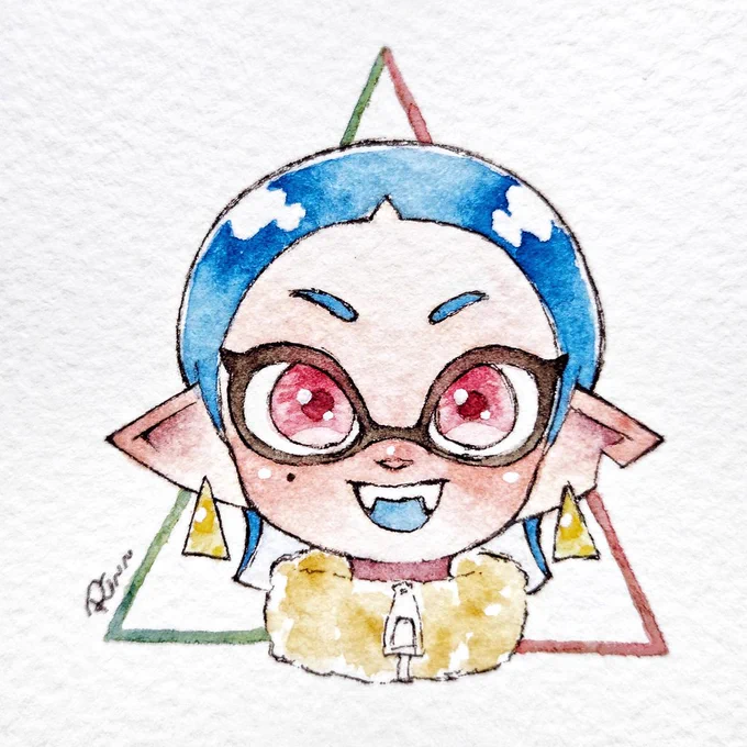 フォロワーさんとこのイカガール「いあ子ちゃん」 