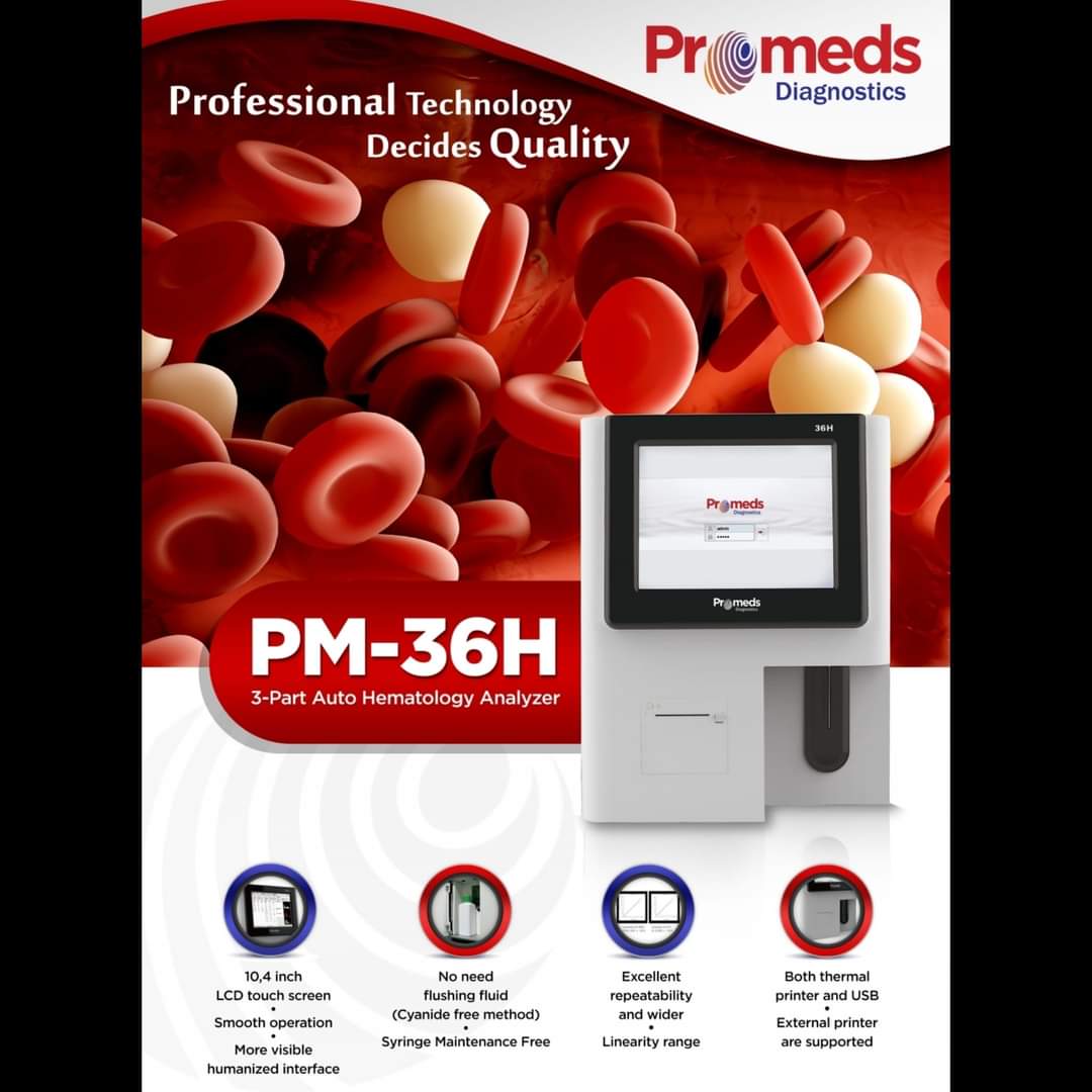 KaryaDeli's tweet photo. Auto Hematology Analyzer adalah alat hematology utk menghitung sel sel darah
Keunggulan Promeds Hematology Analyzer PM 36-H antara lain:
✅Dilengkapi dgn LCD layar sentuh 10.4 inch
✅Tidak memerlukan cairan pembilas 
✅Dilengkapi eksternal printer
✅Penggunaan operasional mudah https://t.co/ypxPoBGyvz