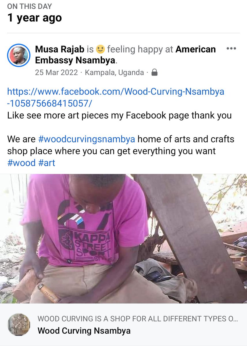 musarajab8's tweet image. Home of arts and crafts shop #workshop
Home of different designs in different types of wood #curving call next WhatsApp +256752587678 am here to serve you fantastic art pieces 
Am #Yoboi R M the wood curving artist
#GoodMorningTwitterWorld #ArtistOnTwitter