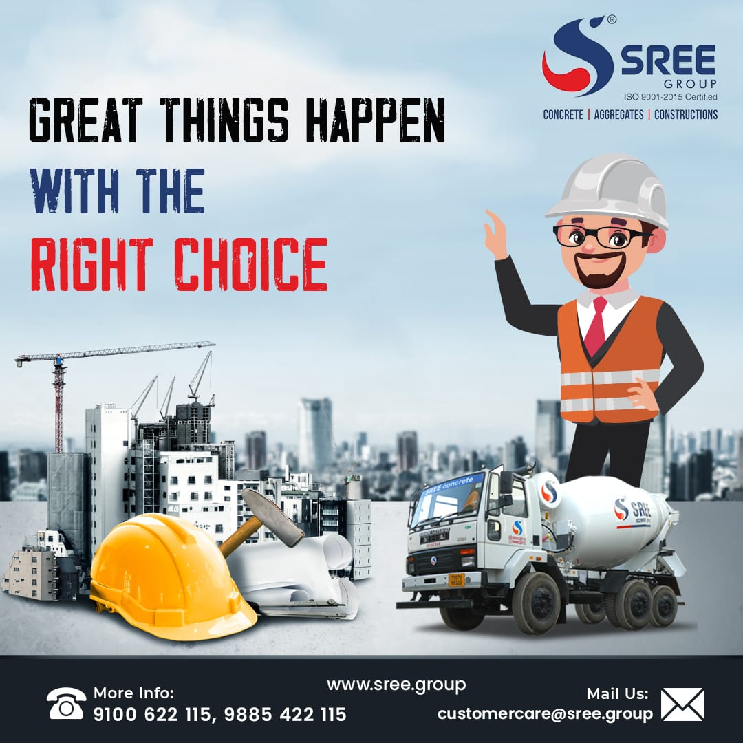 sree_group's tweet photo. "When you choose SreeGroup Readymix Concrete, you're choosing quality, reliability, and professionalism. Make the right choice and watch your project thrive." #sreegroup
#SreeGroupReadymixConcrete #ChooseQualityChooseSreeGroup #BuildingOnTheRightFoundation #ConstructionExperts https://t.co/LUgXuW0AOe
