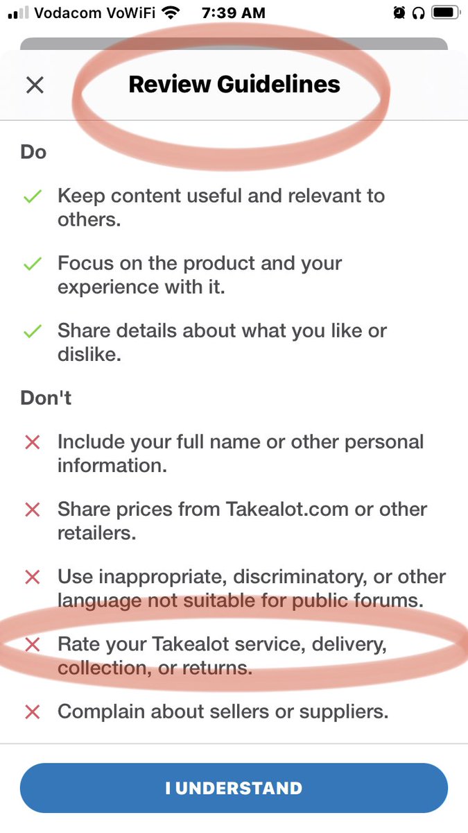 itashja's tweet photo. @TAKEALOT if you reject my factually correct reviews, I will post them here. https://t.co/2cG1HyYGEG