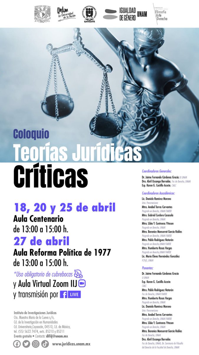 Están cordialmente invitados!!
#Fiarde #Filosofia #ArteYDerecho #IIJ