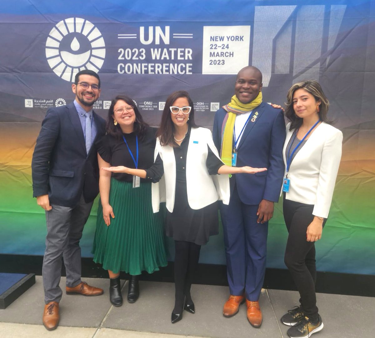 📣#Youngpeople bring a powerful voice to #water and #climate discussions. 

<a href="/uniceflac/">UNICEF Latin America</a> supported four empowered young people from Latin America and the Caribbean to come to NY this week and amplify the #Youth agenda for #WaterAction at the #UN2023WaterConference