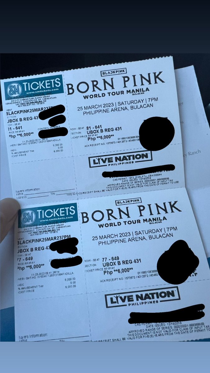 kimjunqttt's tweet photo. WTS LFB
BORNPINK IN BULACAN
 
UBB REG 431 
March 25,2023

ROW 81-641
ROW 77-649

 #BORNPINKinManila_BulacanD1 https://t.co/OzxIoKYgq3