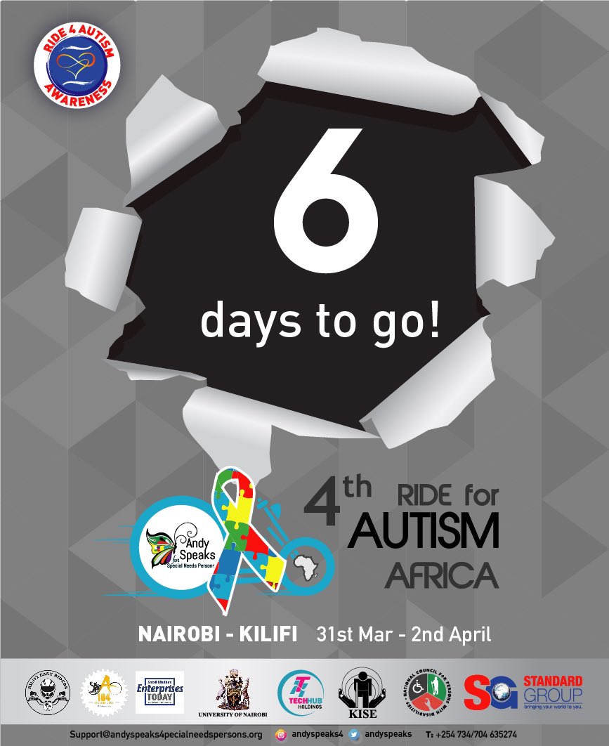 With each day we draw closer… today is the start of #autismawarenessweek… will you join the challenge? #Skipameal4Autism and donate it toward the riders participating in the #540km4Autism ride 🙏🏽