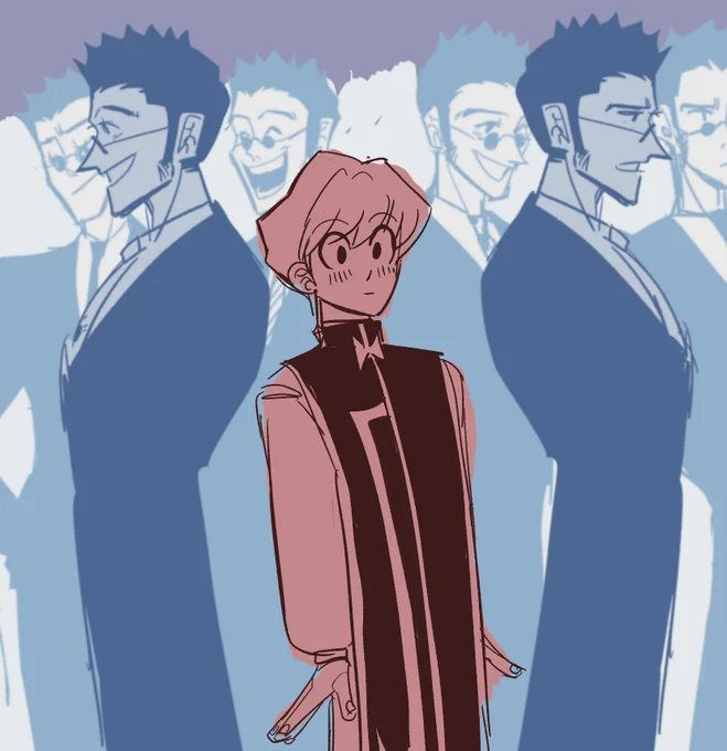 Drawing dedicated to my one kurapika figure in my leorio corner. 