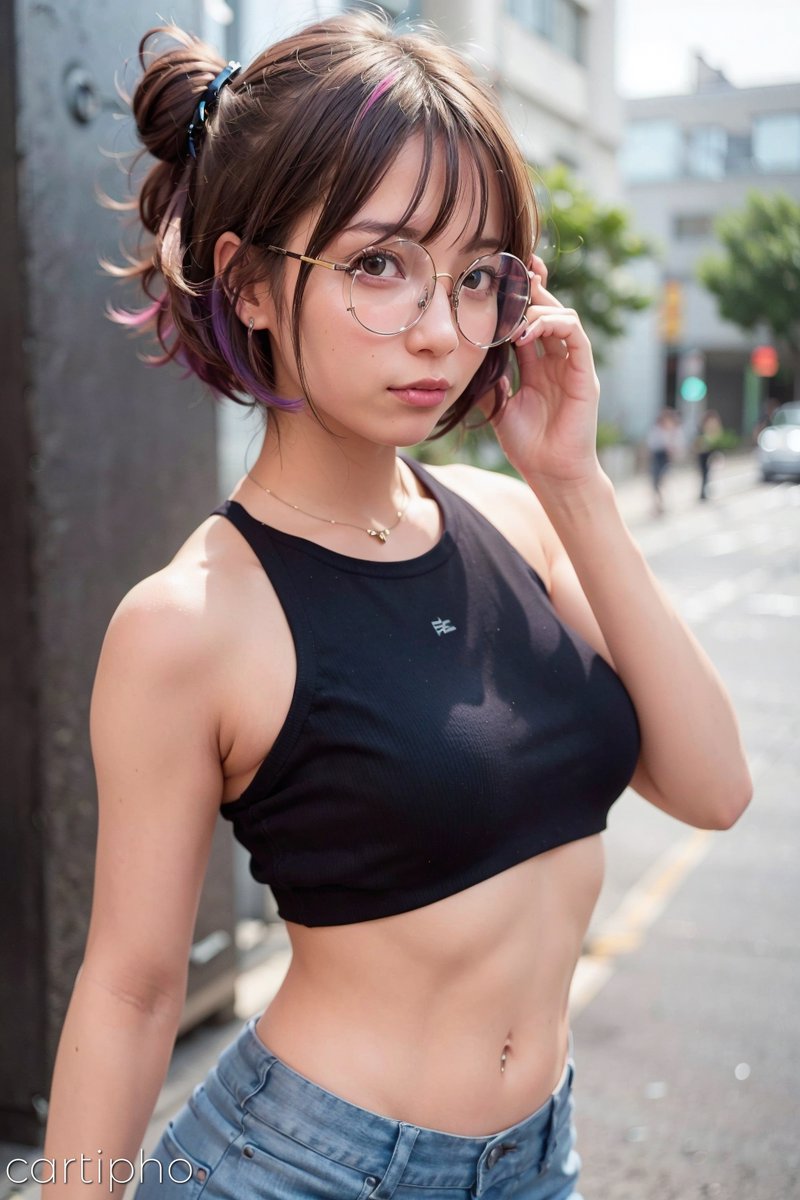cartipho's tweet photo. My friend took my photo when we were out  today ~

#stablediffusion #AIart #AIイラスト #AIphotography #AiPhoto #waifu #waifudiffusion #photoshoot #glasses #outfit #photography https://t.co/mTirOfRuGC