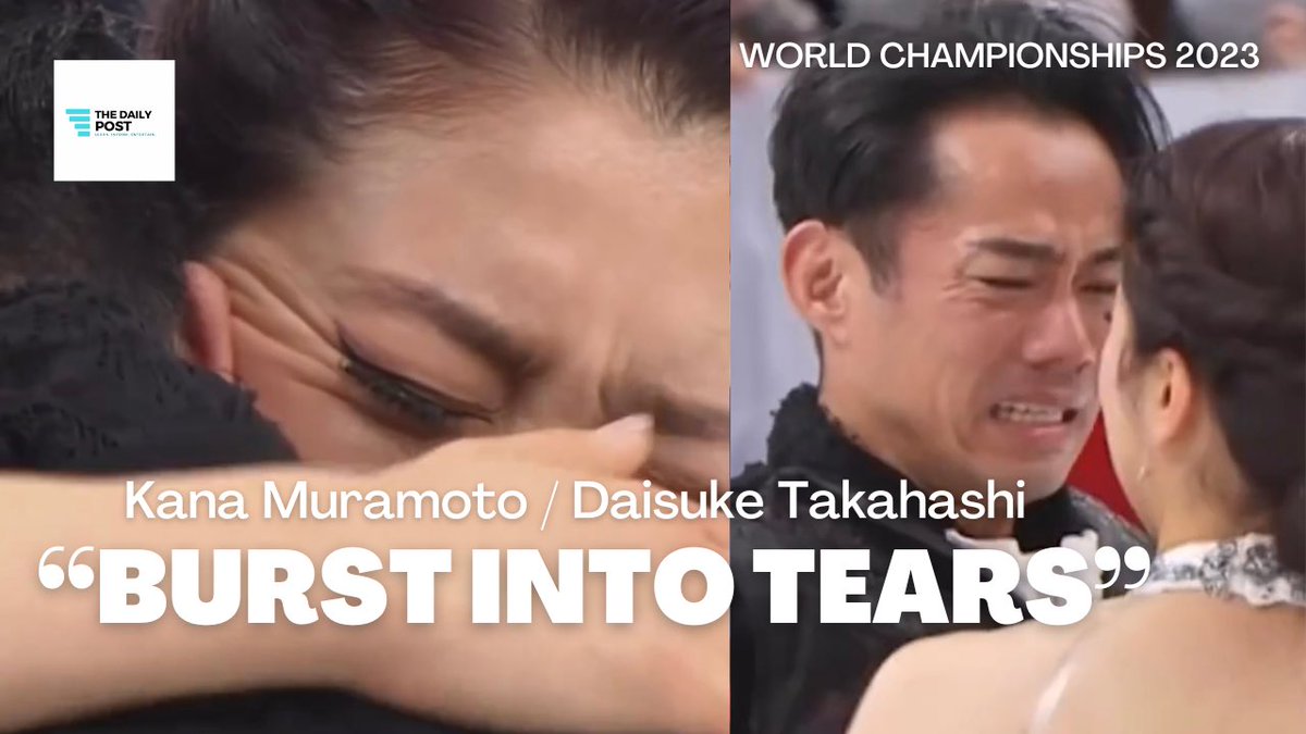 GhieLabao's tweet photo. Japanese Couple Pair Skaters Muramoto And Takahashi Burst Into Tears at World Cahmpionships 2023
https://t.co/bXyKjLpuJx
#takahashi #muramoto #kanadai #worldfigure #worldchampionships #figureskating #teamjapan #kanamuramoto #daisuketakahashi https://t.co/ZdnpfCFpop