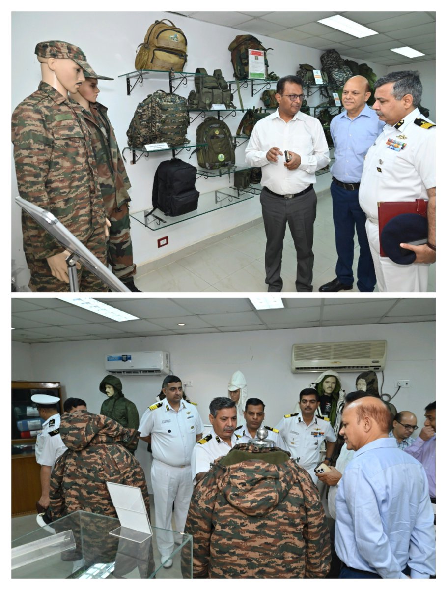 Sh. T Sashi Kumar, DIG, TM PD(AV) Sh. Manoj Bhatia, DIG, PD (LOG), Sh. A K Bhardwaj, DIG, PD (AA) of <a href="/IndiaCoastGuard/">Indian Coast Guard</a> visited <a href="/TCLKanpur/">Troop Comforts Ltd</a> on 24.03.23. Potential, Capabilities, Facilities &amp; niche products developed at TCL were shown to them...