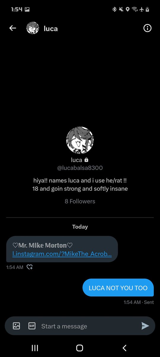 TitsOutMedic's tweet image. MY FRIENDS GOT THE BOT NOOOOO. If you have this happen and the bot sends someone a link in ur dms. Change ur password.
@0hgodwhat @norxmandia @lucabalsa8300